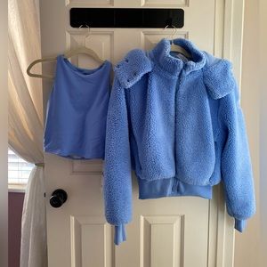 Alo Yoga Sherpa & Tank Set